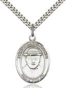 St. Damien Sterling Silver Medal