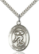 St. Christopher Swimming Sterling Silver Medal