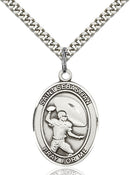 St. Sebastian Football Sterling Silver Medal