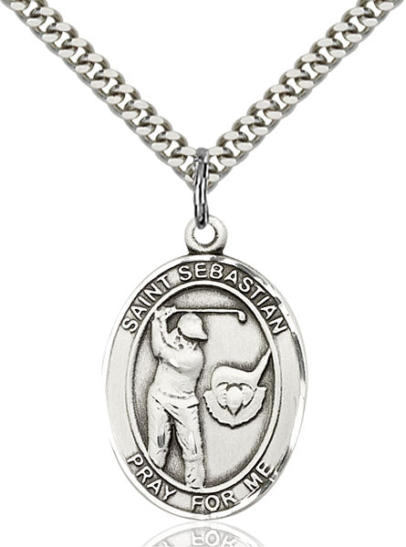 St. Sebastian Golf Sterling Silver Medal