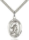 St. Sebastian Track/Cross Country Sterling Silver Medal