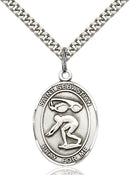 St. Sebastian Swimming Sterling Silver Medal