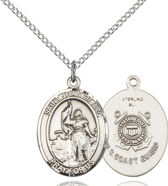 St. Joan of Arc U.S. Coast Guard Sterling Silver Medal