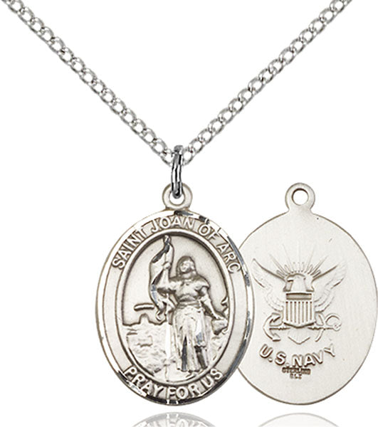 St. Joan of Arc U.S. Navy Sterling Silver Medal