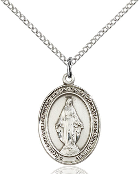 Mary Conceived Without Sin Sterling Silver Medal