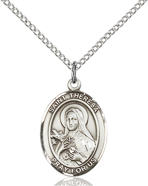 St. Theresa Sterling Silver Medal