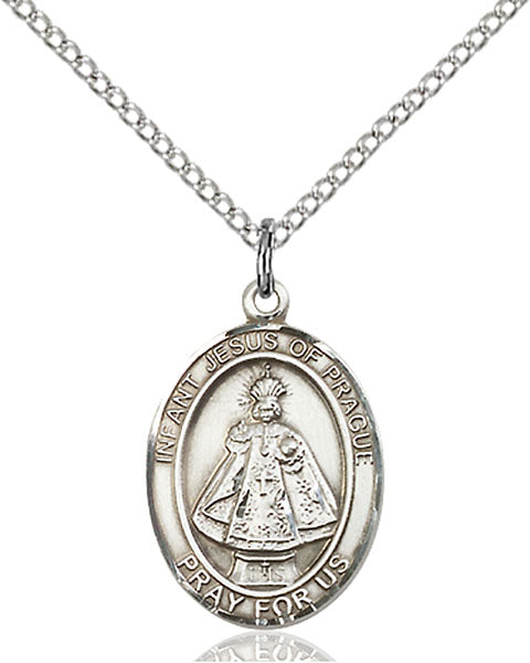Infant Jesus of Prague Sterling Silver Medal