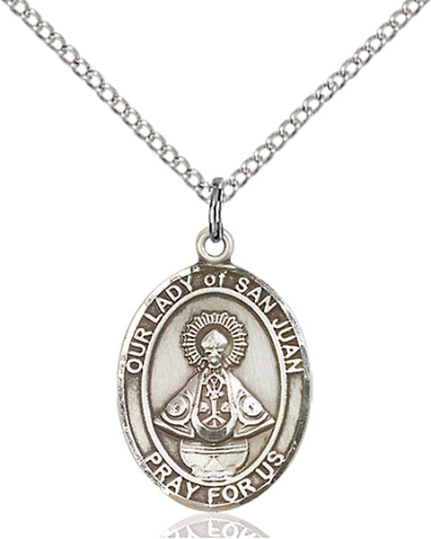 Our Lady of San Juan Sterling Silver Medal