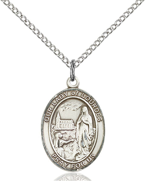 Our Lady of Lourdes Sterling Silver Medal