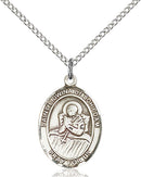 St. Lidwina of Schiedam Sterling Silver Medal