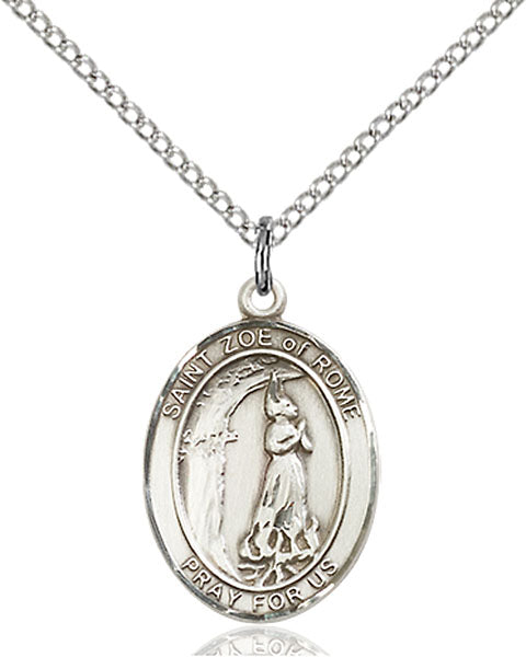 St. Zoe of Rome Sterling Silver Medal