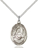 St. Edburga of Winchester Sterling Silver Medal