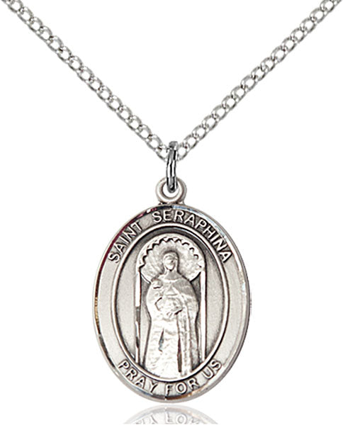 St. Seraphina Sterling Silver Medal
