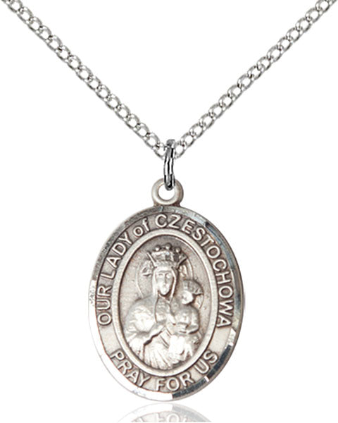 Our Lady of Czestochowa Sterling Silver Medal