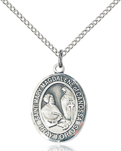 St. Mary Madgalene of Canossa Sterling Silver Medal