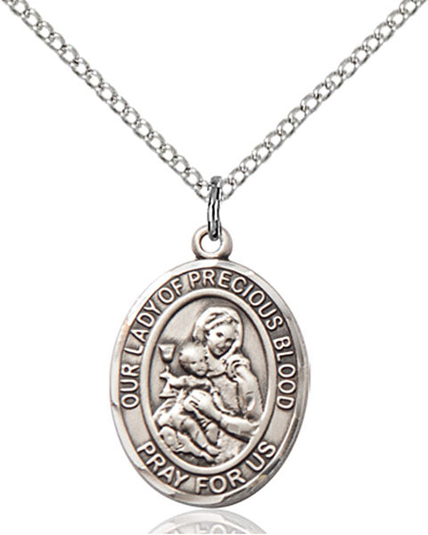 Our Lady of Precious Blood Sterling Silver Medal