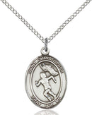 St. Christopher Track/Cross Country Sterling Silver Medal