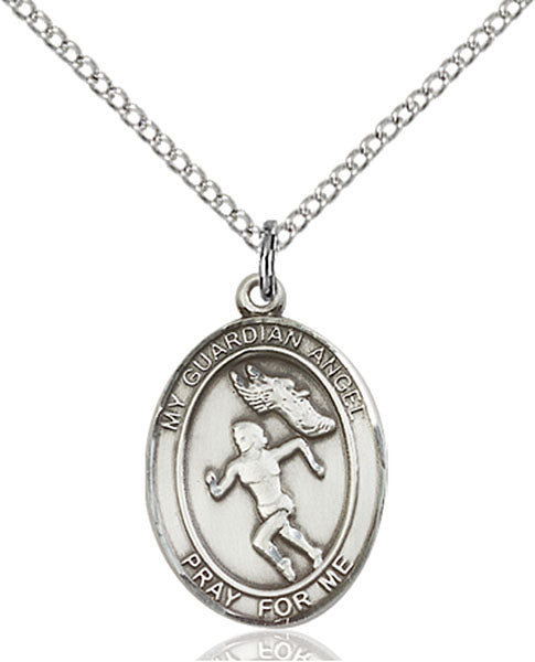 Guardian Angel Track/Cross Country Sterling Silver Medal