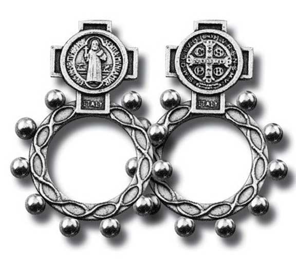 1.75" St. Benedict Rosary Ring