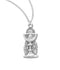 Sterling Silver Chalice Pendant on an 18" Genuine Rhodium Plated Chain