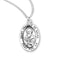 Sterling Silver St. Francis De Sales Medal with Genuine Rhodium Plated 20” Chain