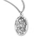 Sterling Silver St. Francis Xavier Medal with Genuine Rhodium Plated 20” Chain