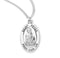 Sterling Silver St. Peter Medal with Genuine Rhodium Plated 20” Chain