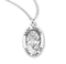 Sterling Silver St. Samuel Medal with Genuine Rhodium Plated 20” Chain