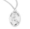 Sterling Silver St. John XXIII Medal with Genuine Rhodium Plated 20” Chain