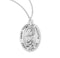 Sterling Silver St. Teresa of Calcutta Medal with Genuine Rhodium Plated 18” Chain