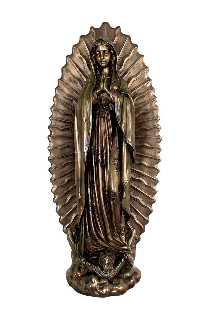 Our Lady of Guadalupe Statue - Bronze - 27"