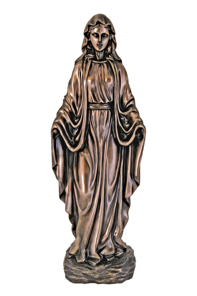 Our Lady of Grace Statue - Bronze - 20"
